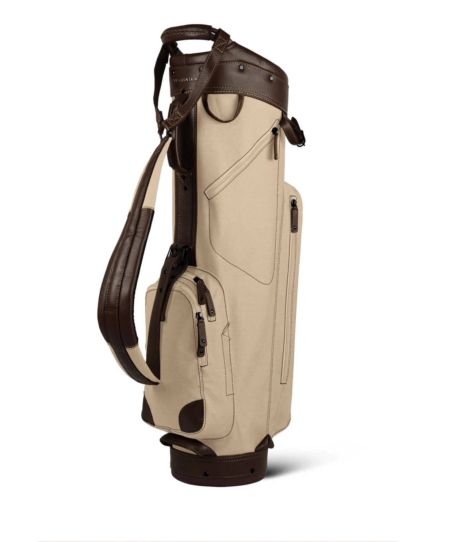 Sun Mountain Golf Canvas & Leather Cart Bag - Image 3