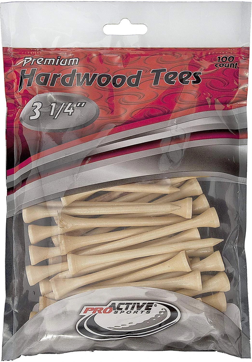 ProActive Premium Sports Hardwood Golf Tees 3.25" 100 Count - Image 2