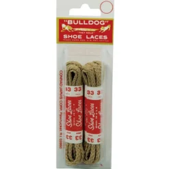 BullDog Shoe Laces (33" Beige, Braided)