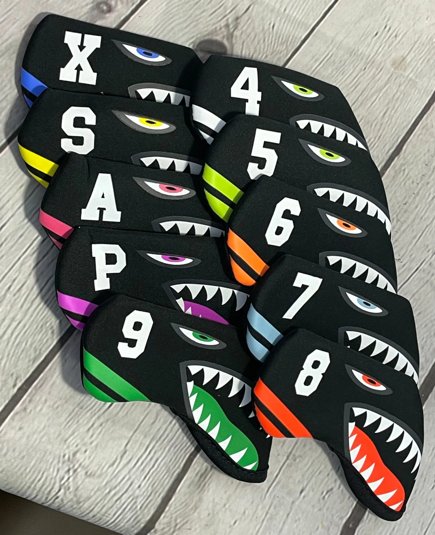 Shark Bite Neoprene Iron Head Covers Set - Image 2