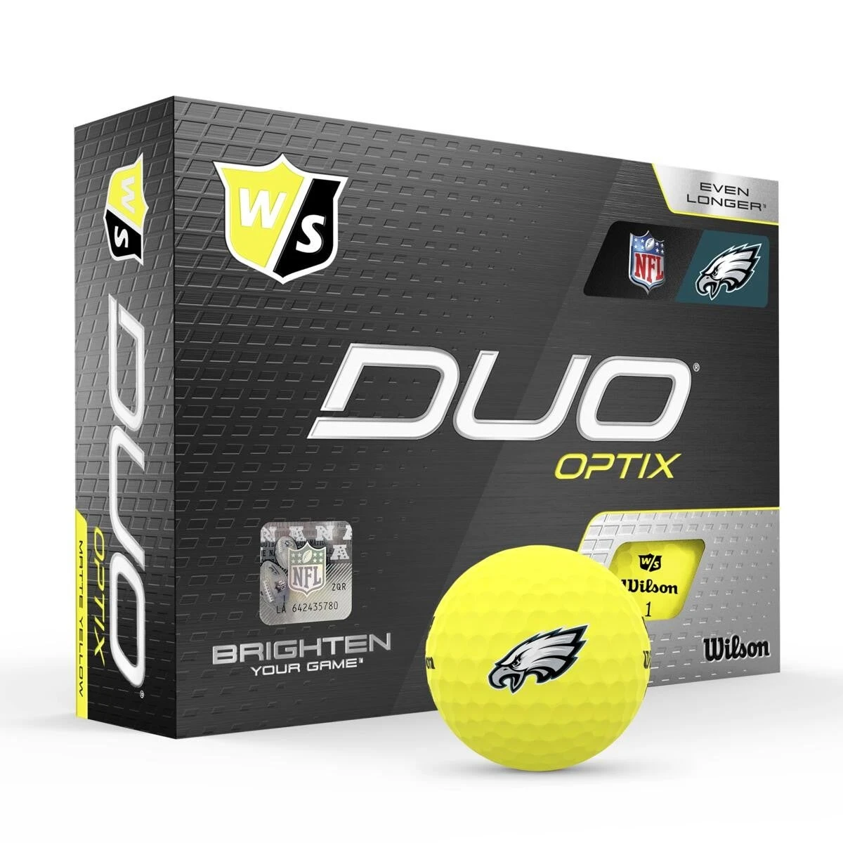 Wilson Staff Duo Optix NFL Team Licensed Golf Balls - Matte Yellow - Image 12